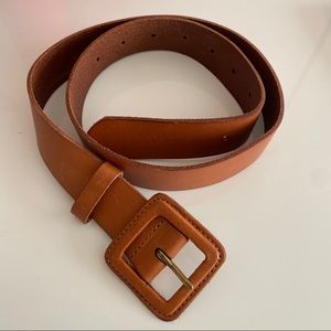 Madewell Leather Covered Buckle Belt